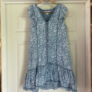 Lucky brand blue floral dress